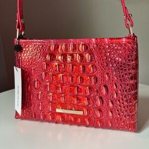 Brahmin Lorelei Shoulder Bag Red Dragon Melbourne Leather NWT